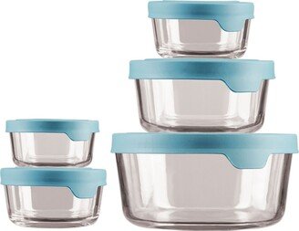 10-Pc. Round Glass Round Food Storage Set