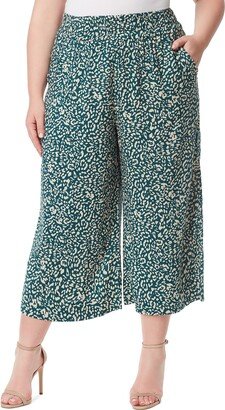 Generic Women's Plus Size Rosalie Pull On Wide Leg Crop Pant