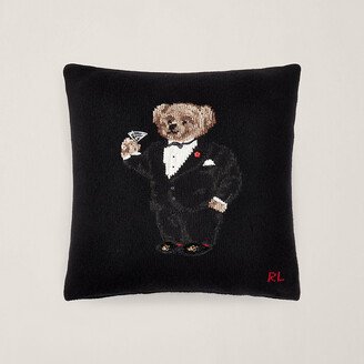 Martini Polo Bear Throw Pillow