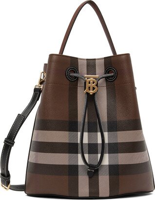 Brown Small TB Bucket Bag