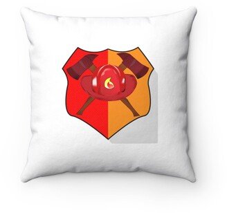 Fire Department Shield Pillow - Throw Custom Cover Gift Idea Room Decor