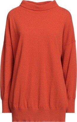 N.O.W. ANDREA ROSATI CASHMERE Turtleneck Orange