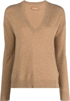 V-neck cashmere jumper-BE