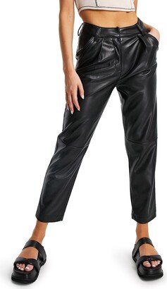 Faux Leather Trousers-AO