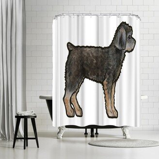 71 x 74 Shower Curtain, Yorkie Clipped by Sally Pattrick