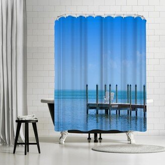 71 x 74 Shower Curtain, Florida Keys Quiet Place Panoramic View by Melanie Viola