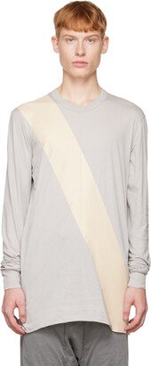 Gray Painted Long Sleeve T-Shirt