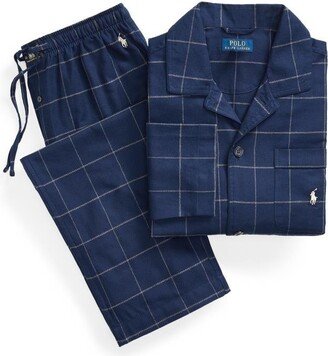 Logo Embroidered Checked Pyjamas-AA