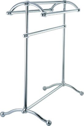 Pedestal Towel Rack in Polished Chrome