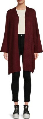 Renee C. High Low Open Front Cardigan