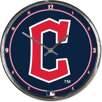 Wincraft Cleveland Guardians Round Chrome Team Wall Clock