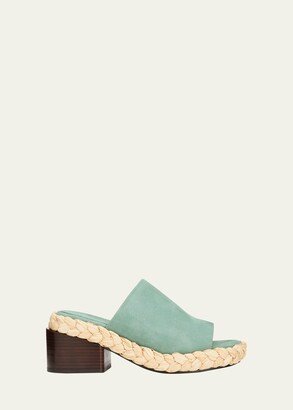 Volfa Suede Espadrille Mules