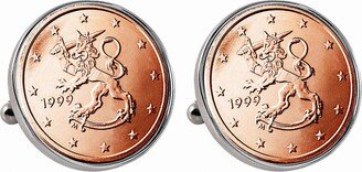 American Coin Treasures Finland 2-Euro Coin Cufflinks