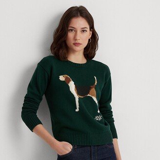 Ralph Lauren Intarsia-Knit Cotton-Blend Sweater