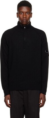 Black Half-Zip Sweater-AE