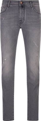 Medium Grey Super Stretch Slim Fit Nick Jeans