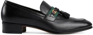 Web detailed GG motif loafers