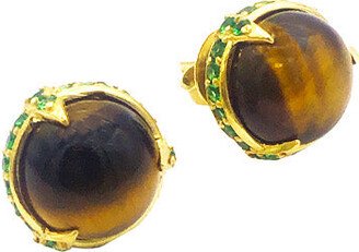 Laura Marchi Tiger's Eye Stud Earrings
