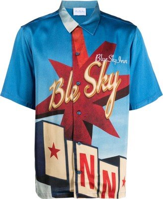 BLUE SKY INN Graphic-Print Short-Sleeve Shirt