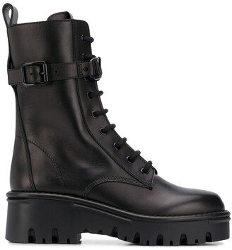 Lace-Up Military Boots