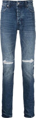 Distressed-Effect Slim-Fit Jeans-AE