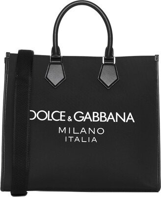 Logo Printed Shopper Bag