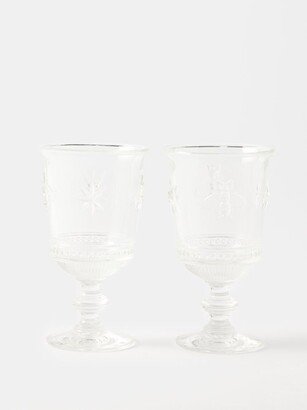 Set Of Two Bee Wine Glasses