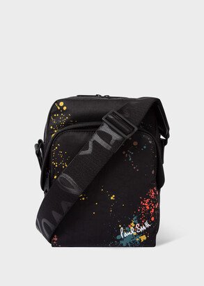 Black 'Paint Splatter' Cross Body Bag