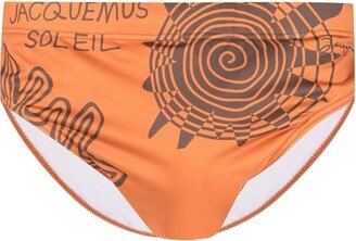 Solar-Print Swim Briefs