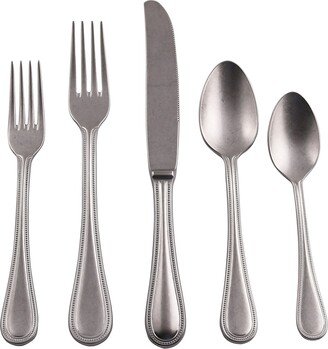 Perla Pewter 5-Piece Flatware Set