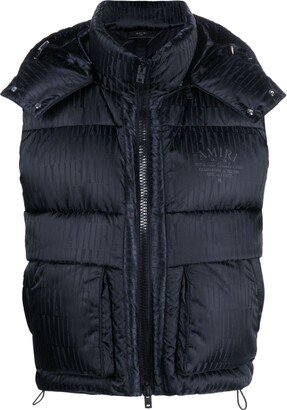 Logo-Print Padded Gilet-AI