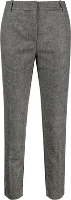 Bello checkered slim-fit trousers