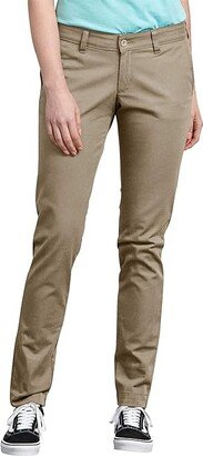 Women's Mid-Rise, Skinny Stretch Twill Pant (Rinsed Desert S) Women's Clothing