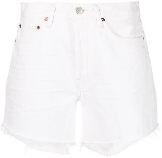 Parker high-waisted denim shorts