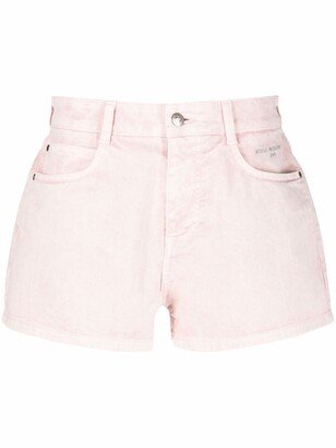 Embroidered-Logo Mid-Rise Shorts