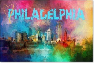 Jai Johnson 'Sending Love To Philadelphia' Canvas Art - 47 x 30 x 2