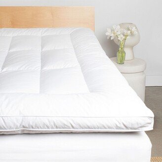 Bokser Home Feather & Down Plush Luxury Mattress Topper - Twin