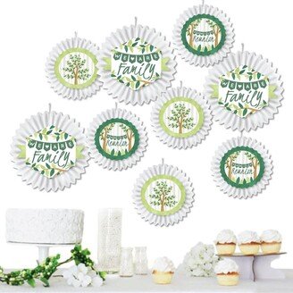 Big Dot Of Happiness Family Tree Reunion Hanging Family Gathering Party Tissue Decor Paper Fans 9 Ct