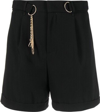 Chain-Link Detail Tailored Shorts