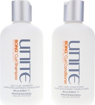 UNITE Hair Boing Curl Shampoo 8 oz & Boing Curl Conditioner 8 oz Combo Pack