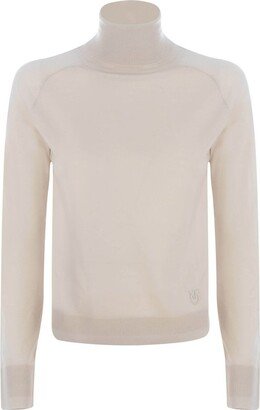 Logo Detailed Turtleneck Knitted Jumper