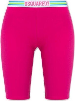 Elasticated Waistband Cropped Leggings