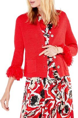 Night Fall Cardigan (Red Mix) Women's Clothing