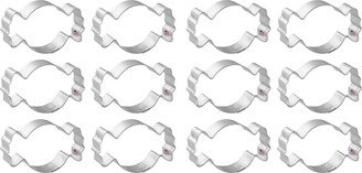 1 Dozen 12 Mini Wrapped Candy Taffy 1.75'' Cookie Cutter Metal Birthday Party Favors