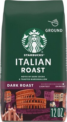 Dark Roast Ground Coffee — Italian Roast — 100% Arabica — 1 bag (12 oz.)