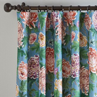 Alora Floral Drapery Panel Persimmon 96