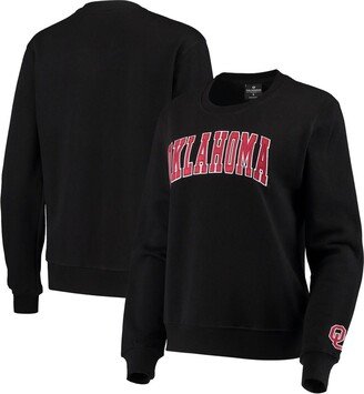 Women's Black Oklahoma Sooners Campanile Pullover Sweatshirt