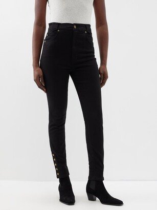 The Snapped High-rise Denim Leggings