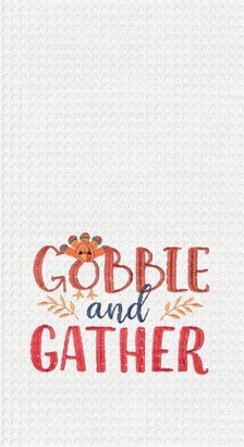 Gobble & Gather Embroidered & Waffle Weave Kitchen Towel