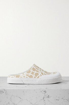 Paula's Ibiza Logo-print Canvas Slip-on Sneakers - Neutrals